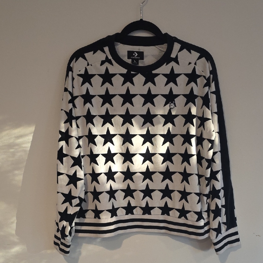 Converse Black and White Star Logo Tag